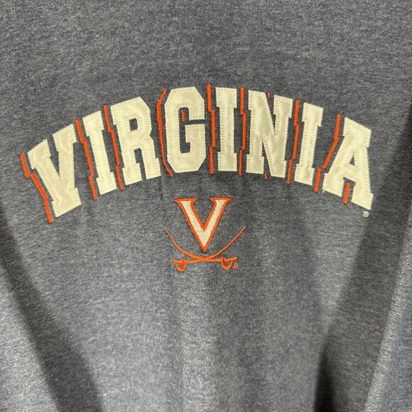 Virginia Cavaliers Sweatshirt XXL Crewneck Pullover UVA College Football - Picture 2 of 5